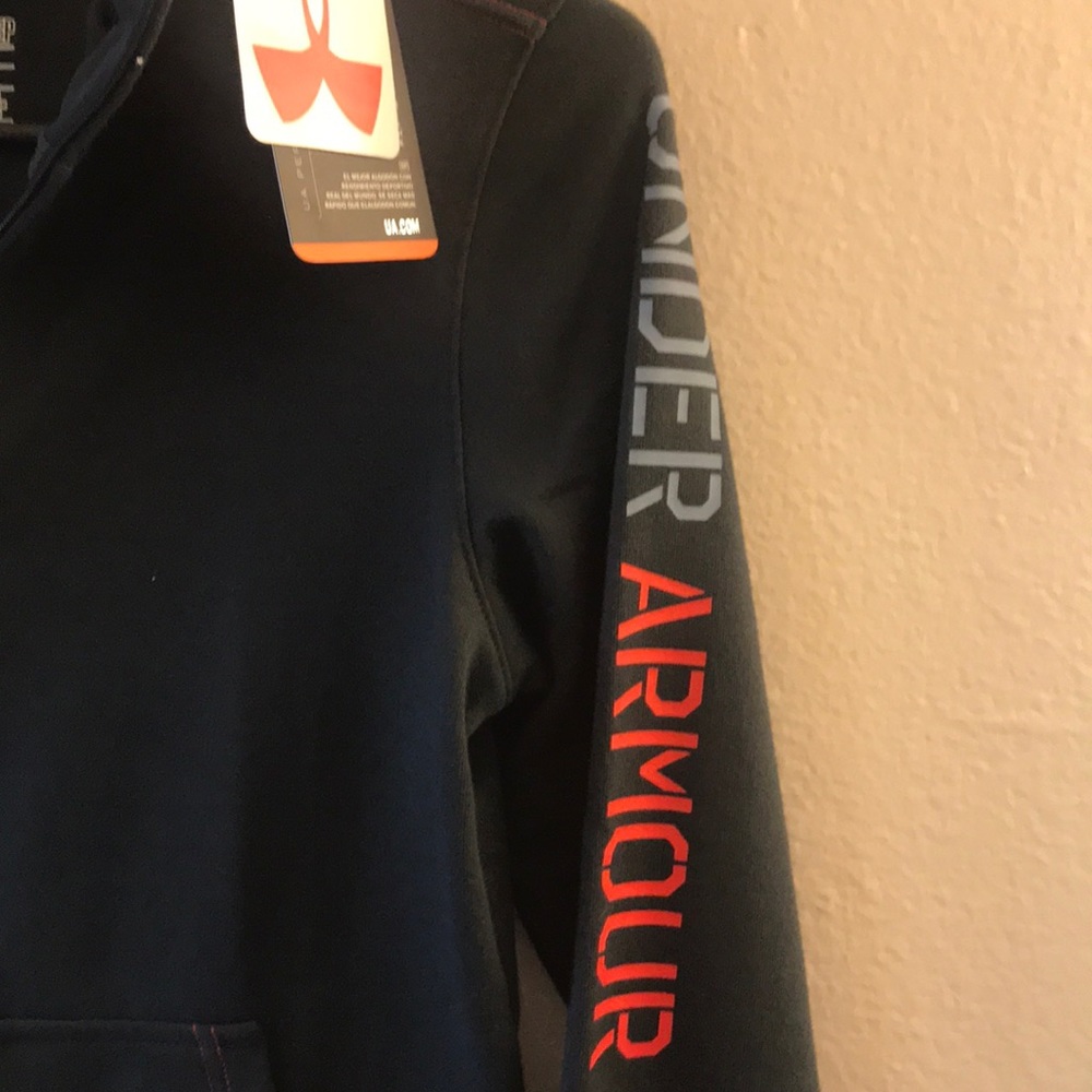 Under Armour Boys Charged Cotton Full Zip Hoodie - Picture 3 of 4